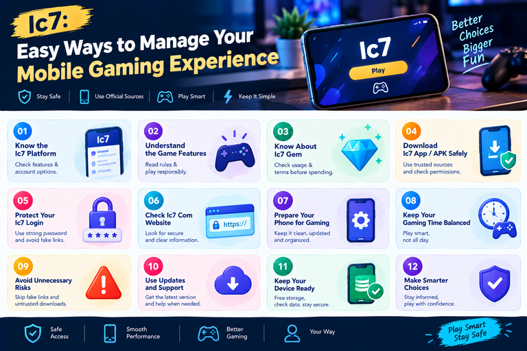 Ic7: Easy Ways to Manage Your Mobile Gaming Experience